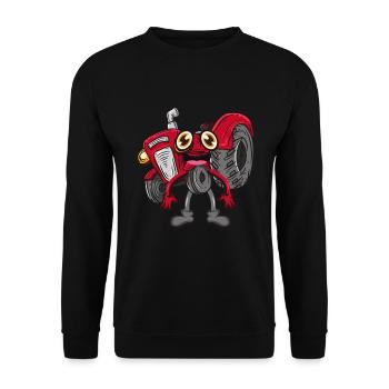 Traktor - Unisex Pullover - Schwarz - Vorne - Alina (178cm) & Michal (187cm)