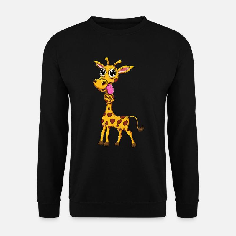 Lustige Giraffe - Unisex Pullover - Schwarz