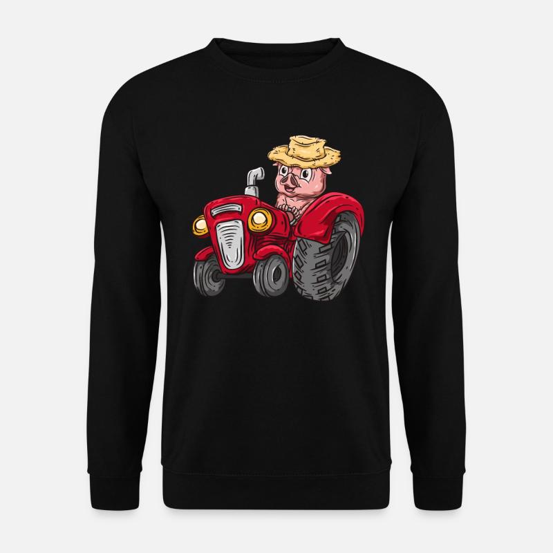 Tractor pig farmer - Unisex Sweatshirt - black