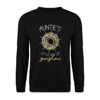 Tante Sonnenschein Nichte Neffe - Unisex Sweatshirt - black - Front - Alina (178cm) & Michal (187cm)