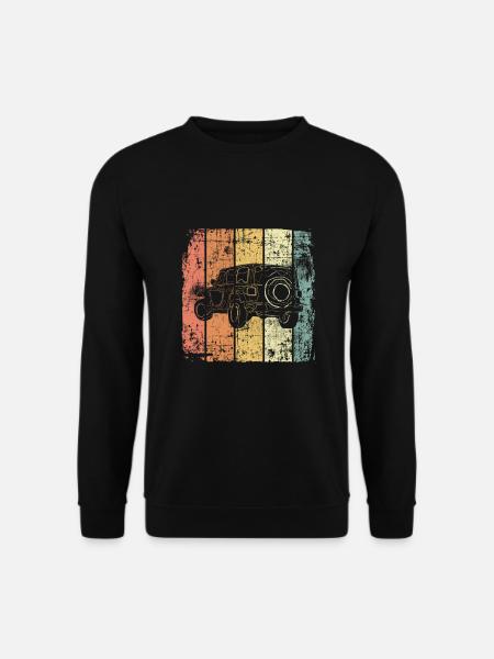 4x4 retro - Sweat-shirt Unisexe - noir