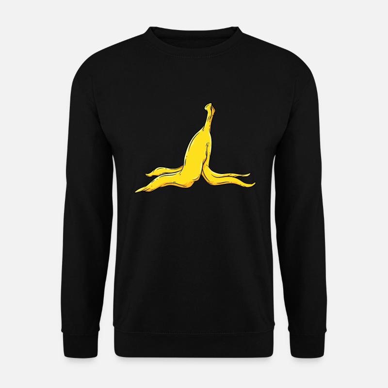 Bananenschale Banane - Unisex Pullover - Schwarz