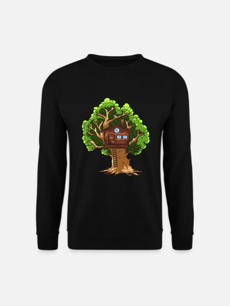 Baumhaus - Unisex Pullover - Schwarz