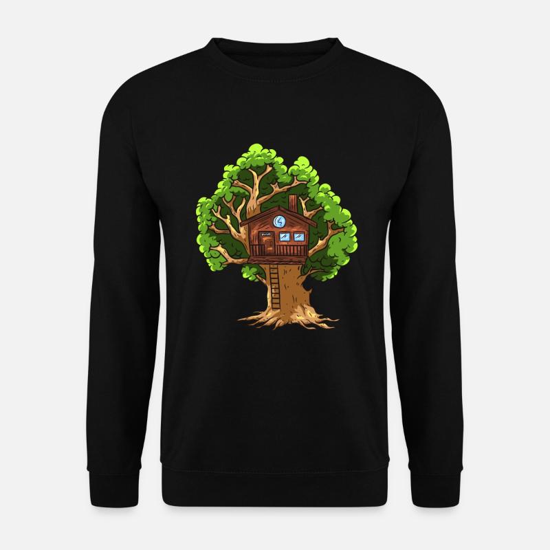 Baumhaus - Unisex Pullover - Schwarz