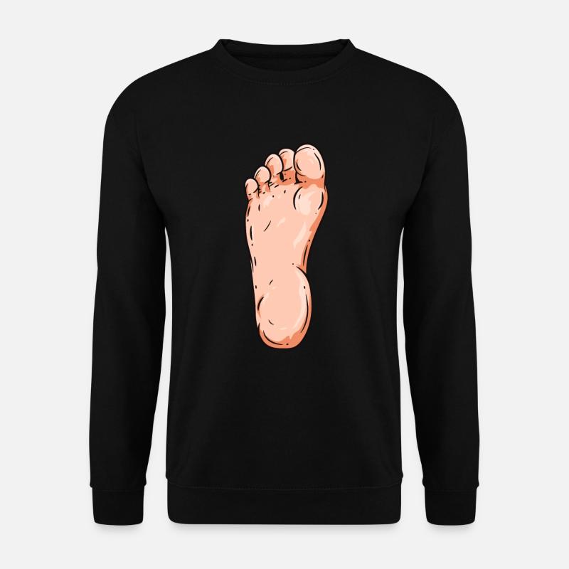 Fuß - Unisex Pullover - Schwarz