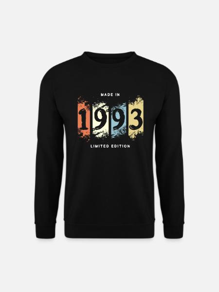 1993 anniversaire cadeau vintage - Sweat-shirt Unisexe - noir