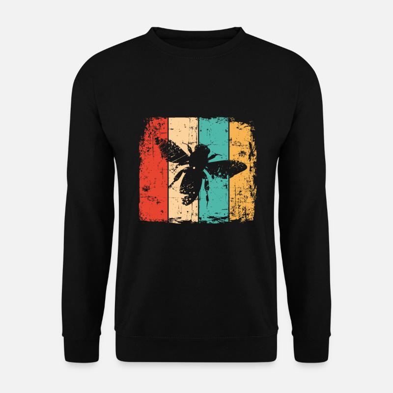 Biene retro - Unisex Pullover - Schwarz