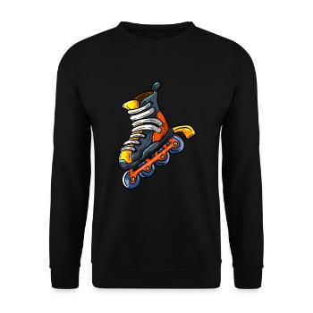Inliner - Unisex Pullover - Schwarz - Vorne - Alina (178cm) & Michal (187cm)