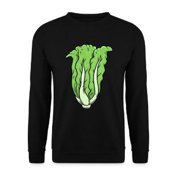 Cabbage Vegetables - Unisex Sweatshirt - black - Front - Alina (178cm) & Michal (187cm)