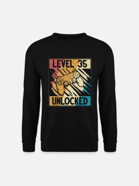 35. Geburtstag Gamer 35 Jahre - Unisex Pullover - Schwarz