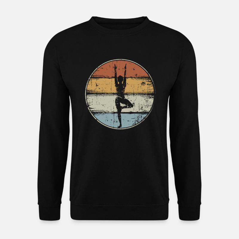 Vintage Yoga - Unisex Pullover - Schwarz
