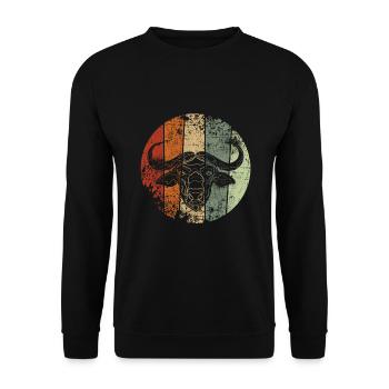 Buffle millésime - Sweat-shirt Unisexe - noir - Devant - Alina (178cm) & Michal (187cm)