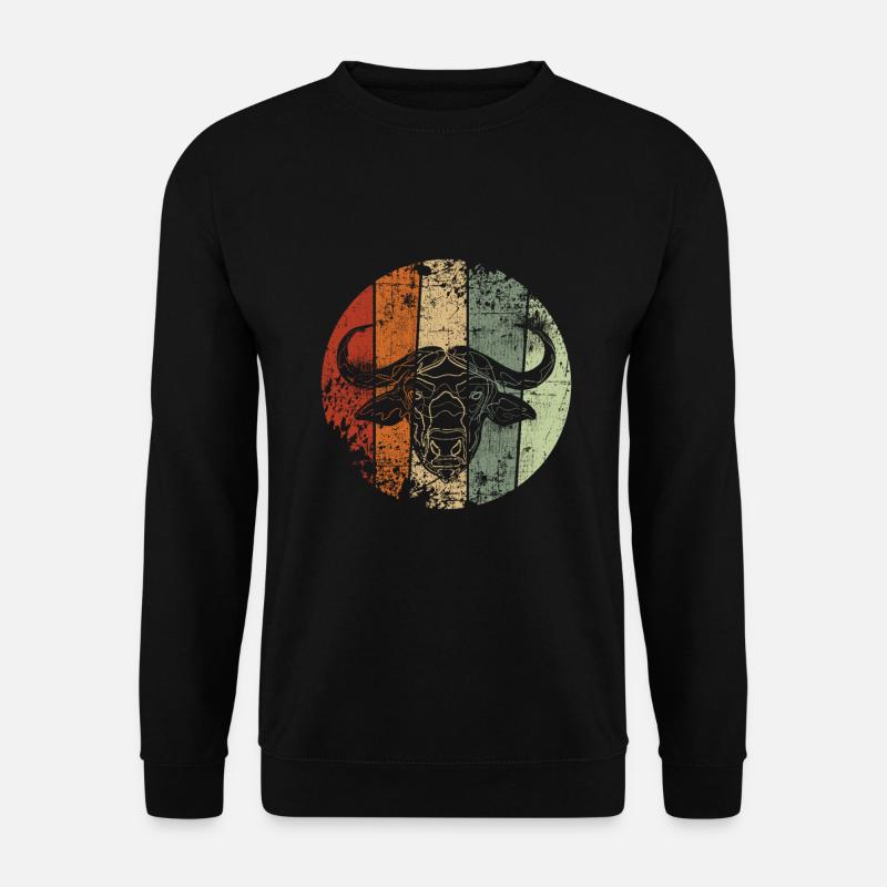 Büffel vintage - Unisex Pullover - Schwarz