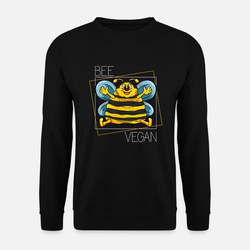 Vegan Biene Veganer - Unisex Pullover - Schwarz