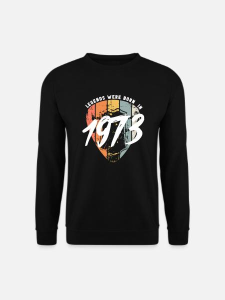 1973 Geburtstag Gitarre Gitarrist - Unisex Pullover - Schwarz