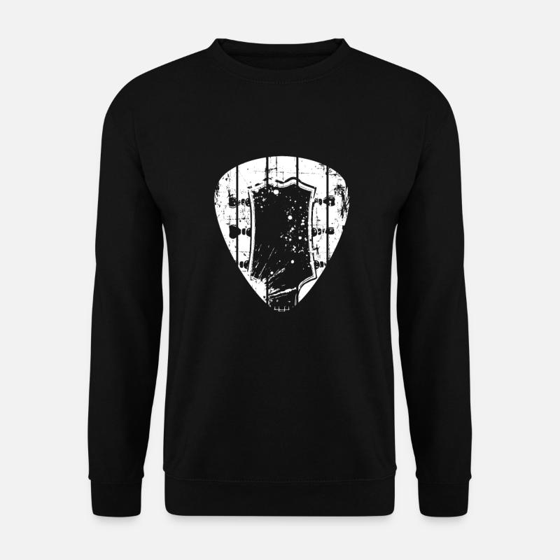 Gitarre Plektrum - Unisex Pullover - Schwarz