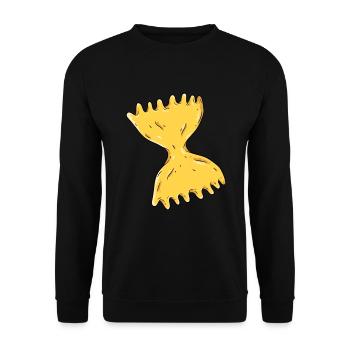 Nudel - Unisex Pullover - Schwarz - Vorne - Alina (178cm) & Michal (187cm)