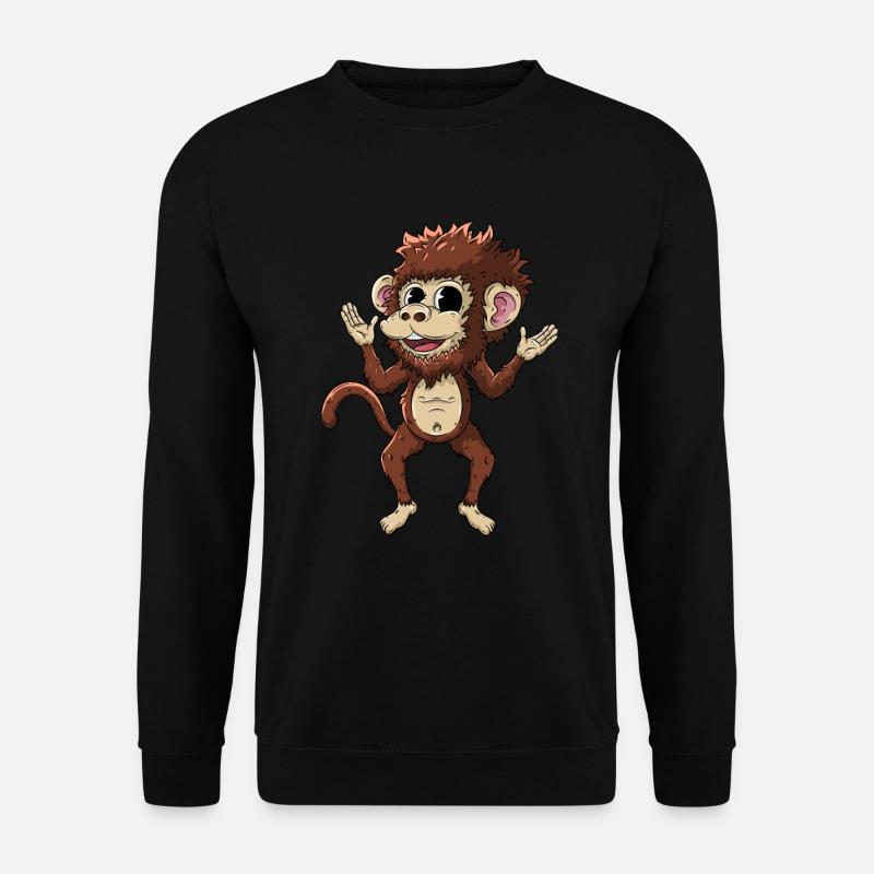 Monkey - Unisex Sweatshirt - black