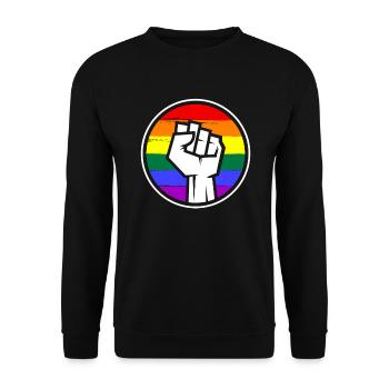 Les personnes LGBT - Sweat-shirt Unisexe - noir - Devant - Alina (178cm) & Michal (187cm)