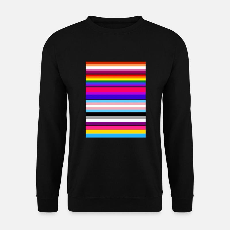 LGBTQI Gay Pride Flaggen - Unisex Pullover - Schwarz