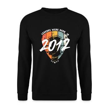 2012 Anniversaire Guitariste Guitariste - Sweat-shirt Unisexe - noir - Devant - Alina (178cm) & Michal (187cm)