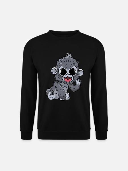 Singe Gorille - Sweat-shirt Unisexe - noir