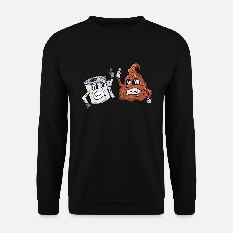 Toilette Klopapier - Unisex Pullover - Schwarz