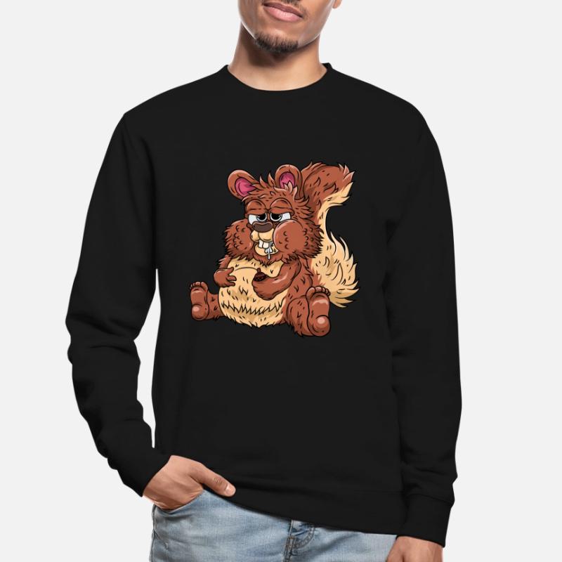 Dickes Eichhörnchen Unisex Pullover