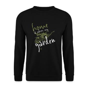 Gardener Garden - Unisex Sweatshirt - black - Front - Alina (178cm) & Michal (187cm)