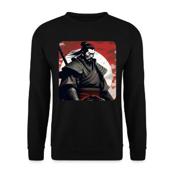 Proud Samurai Warrior Japan Asia Kendo Ninja - Unisex Sweatshirt - black - Front - Alina (178cm) & Michal (187cm)