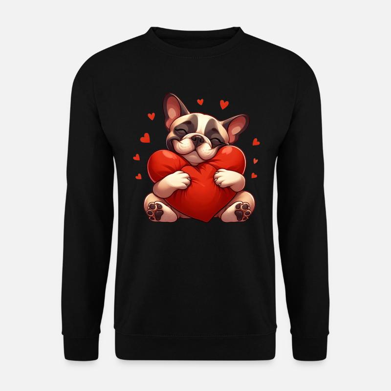 Niedliche Frenchie-Geschenke - Unisex Pullover - Schwarz