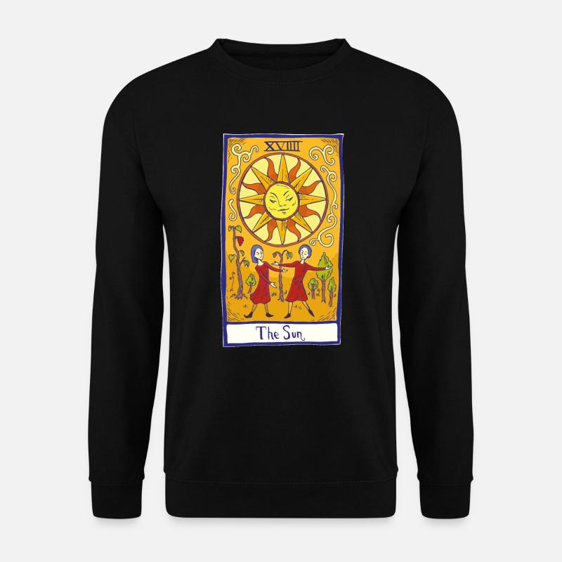 Sonne XVIII Tarot - Unisex Pullover - Schwarz
