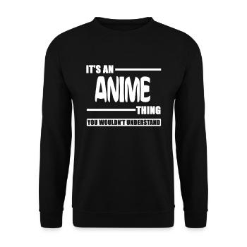 Anime Manga - Unisex Sweatshirt - black - Front - Alina (178cm) & Michal (187cm)
