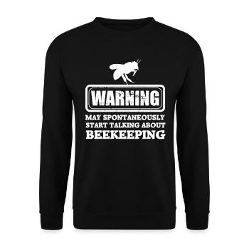 Apiculteur apicole - Sweat-shirt Unisexe - noir - Devant - Alina (178cm) & Michal (187cm)