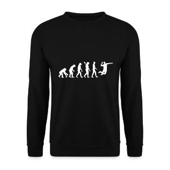Evolution Volleyball Spieler Handball - Unisex Pullover - Schwarz - Vorne - Alina (178cm) & Michal (187cm)