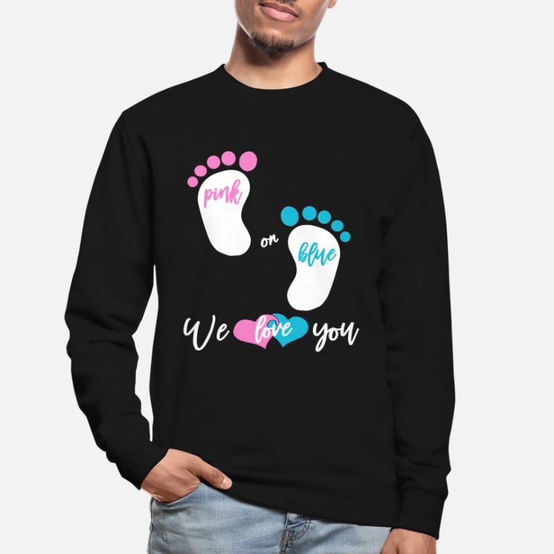 Pink or Blue Mädchen oder Junge Unisex Pullover