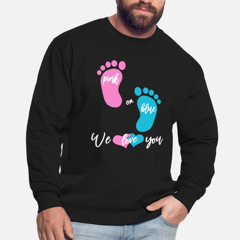 Pink or Blue Mädchen oder Junge Unisex Pullover