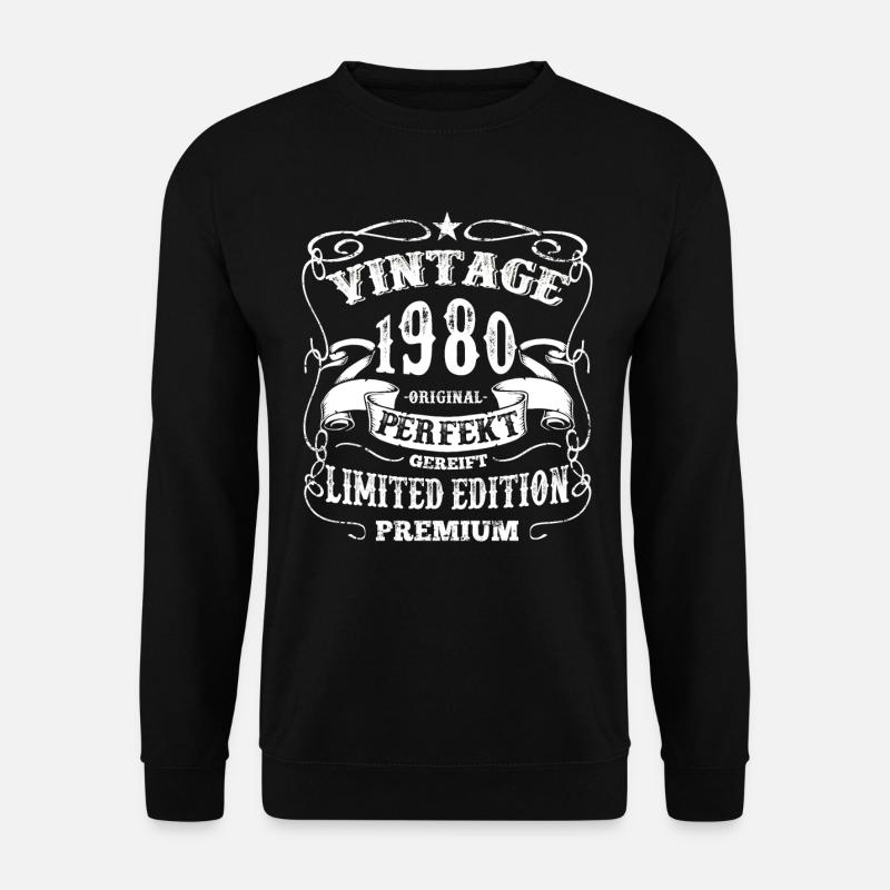 Vintage 1980 - Unisex Pullover - Schwarz