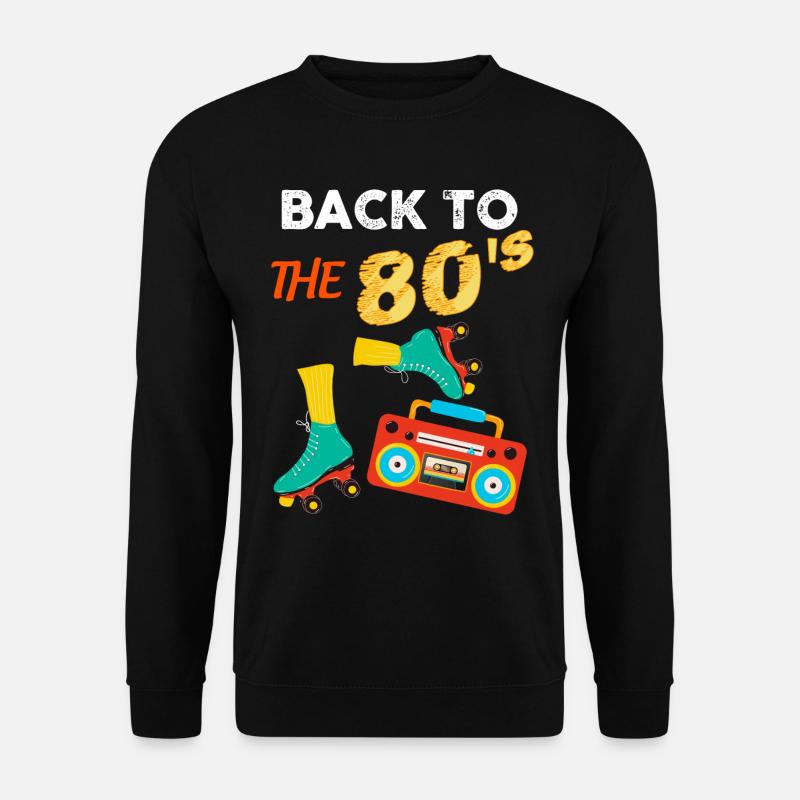 Zurück zu den 80er Jahren Vintage-Geschenk - Unisex Pullover - Schwarz