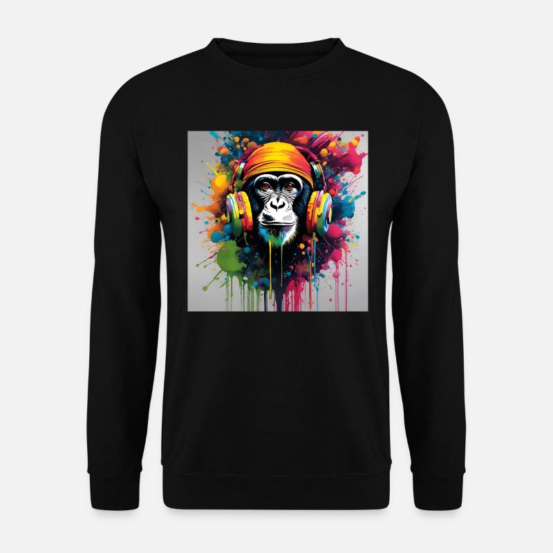 Ein wunderschönes Porträt mit Musik - Unisex Pullover - Schwarz