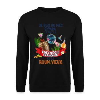 Französisch-Polynesien Kolibri Rum - Unisex Pullover - Schwarz - Vorne - Alina (178cm) & Michal (187cm)