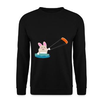 Kitesurfen - Unisex Pullover - Schwarz - Vorne - Alina (178cm) & Michal (187cm)