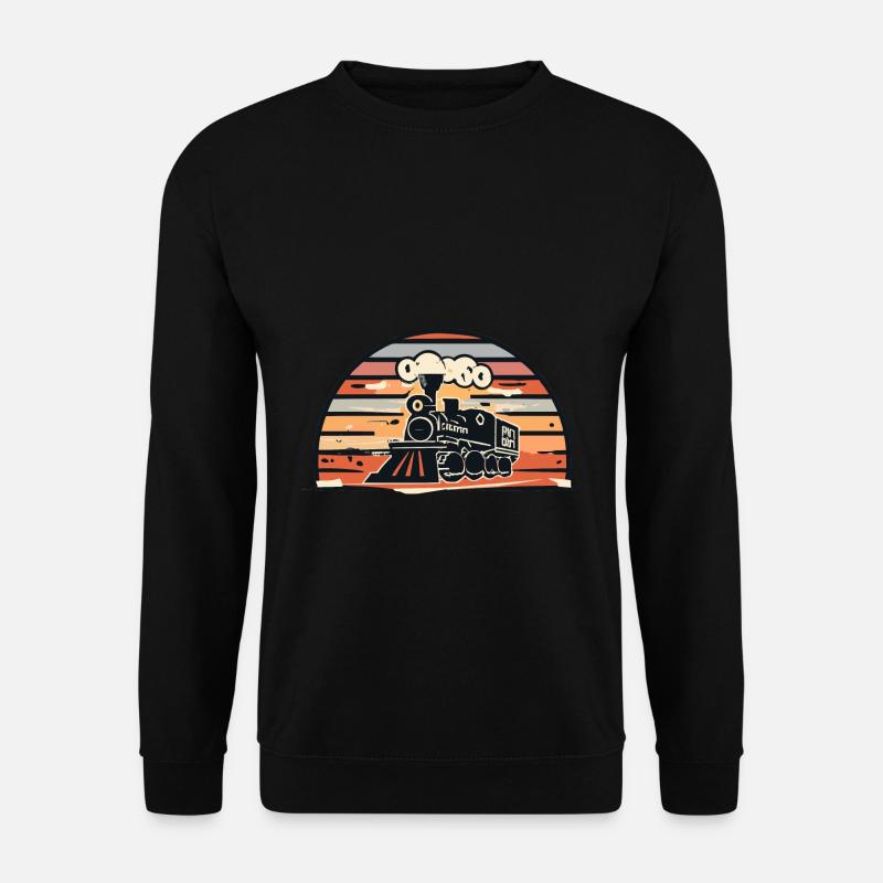 Züge Lokführer Geschenk - Unisex Pullover - Schwarz