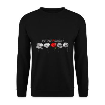 Be different - Sweat-shirt Unisexe - noir - Devant - Alina (178cm) & Michal (187cm)