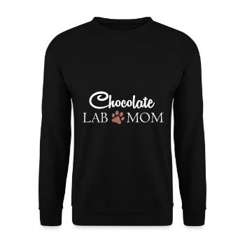 Drôle de chocolat laboratoire maman labrador retriever maman - Sweat-shirt Unisexe - noir - Devant - Alina (178cm) & Michal (187cm)