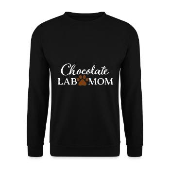 Drôle de chocolat laboratoire maman labrador retriever maman - Sweat-shirt Unisexe - noir - Devant - Alina (178cm) & Michal (187cm)