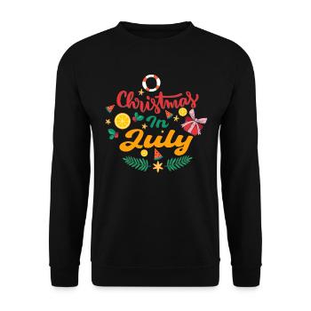 Xmas Christmas In July - Unisex Sweatshirt - black - Front - Alina (178cm) & Michal (187cm)