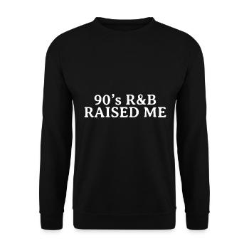 90s 90s Retro Gift - Unisex Sweatshirt - black - Front - Alina (178cm) & Michal (187cm)