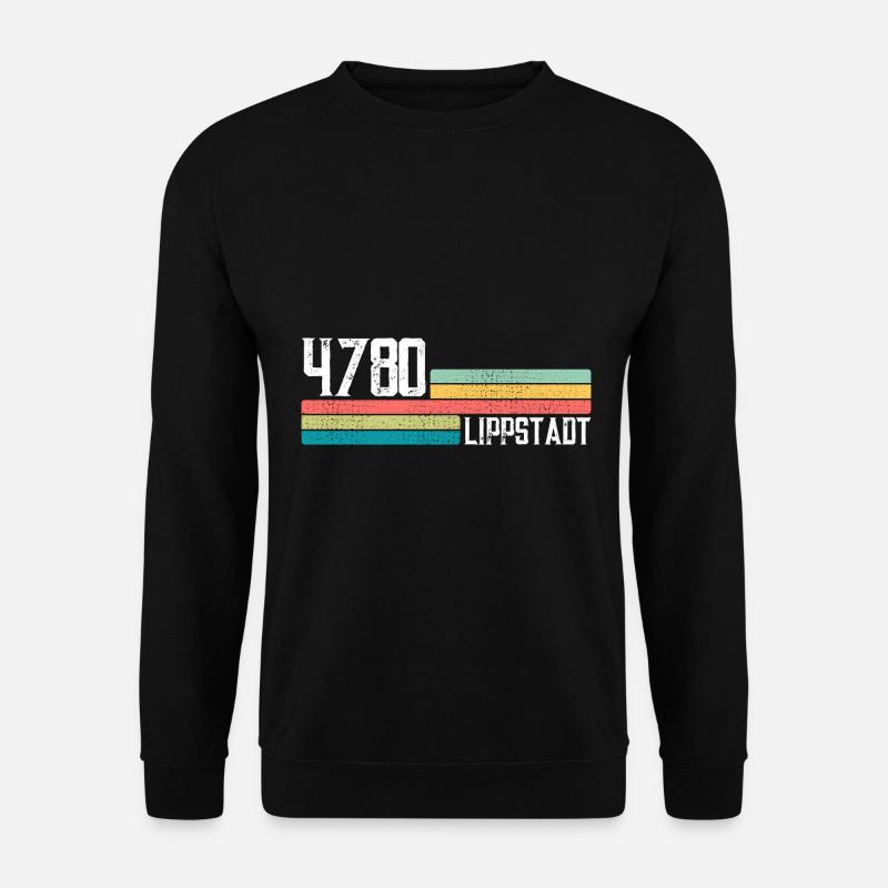 4780 Lippstadt Postleitzahlen Alte PLZ Vintage - Unisex Pullover - Schwarz