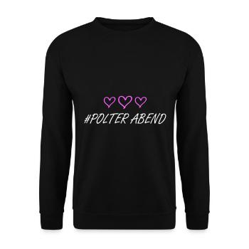 Coeurs d’enterrement de vie de garçon - Sweat-shirt Unisexe - noir - Devant - Alina (178cm) & Michal (187cm)